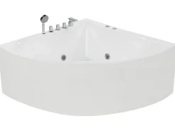 Vasca idromassaggio angolare ISLITA 187 x 133 cm Bianco