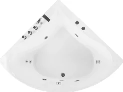 Vasca idromassaggio angolare ISLITA 187 x 133 cm Bianco