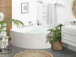 Vasca idromassaggio angolare ISLITA 187 x 133 cm Bianco