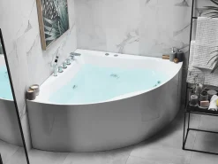 Vasca idromassaggio angolare ISLITA 187 x 133 cm Bianco