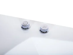 Vasca idromassaggio angolare con LED FUERTE 175 x 85 cm Bianco