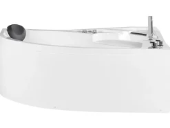 Vasca idromassaggio angolare con LED NEIVA Lato Sinistro 150 x 100 cm Bianco