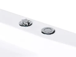 Vasca idromassaggio angolare con LED TAMULA 148 x 66 cm Bianco