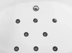 Vasca idromassaggio angolare con LED MANGLE 201 x 150 cm Bianco