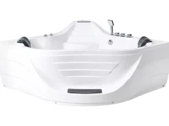 Vasca idromassaggio angolare CARTAGENA 220 x 160 cm Bianco