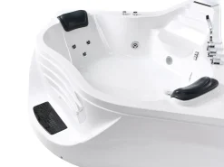 Vasca idromassaggio angolare CARTAGENA 220 x 160 cm Bianco