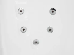 Vasca idromassaggio angolare con LED PARADISO Lato destro 158 x 113 cm Bianco