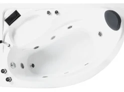 Vasca idromassaggio angolare con LED NEIVA Lato destro 150 x 100 cm Bianco