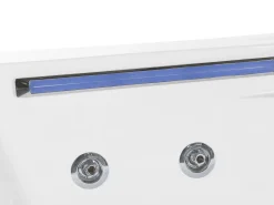 Vasca idromassaggio angolare con LED CACERES 211 x 150 cm Bianco