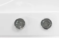 Vasca idromassaggio angolare con LED CACERES 211 x 150 cm Bianco