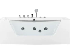 Vasca idromassaggio angolare BARRANCA 170 x 85 cm Bianco