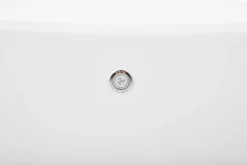 Vasca idromassaggio freestanding con LED ANTIGUA 168 x 80 cm Bianco