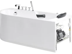 Vasca idromassaggio SAYULA Lato Sinistro 170 x 80 cm Bianco