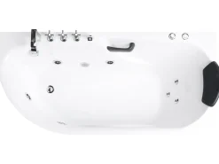 Vasca idromassaggio SAYULA Lato Sinistro 170 x 80 cm Bianco