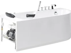Vasca idromassaggio SAYULA Lato destro 170 x 80 cm Bianco