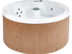 Vasca idromassaggio da esterno con LED MARFIL Marrone