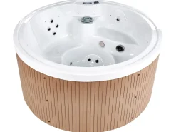 Vasca idromassaggio da esterno con LED MARFIL Marrone