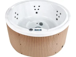 Vasca idromassaggio da esterno con LED MARFIL Marrone
