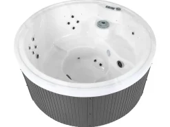 Vasca idromassaggio da esterno con LED MARFIL Grigio scuro