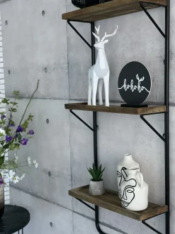 Vaso da fiori AENUS Gres porcellanato 22 cm Bianco