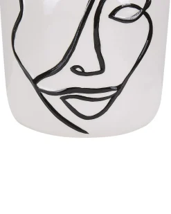 Vaso da fiori AGRINION Gres porcellanato 19 cm Bianco