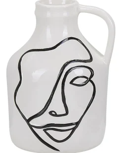 Vaso da fiori AGRINION Gres porcellanato 19 cm Bianco
