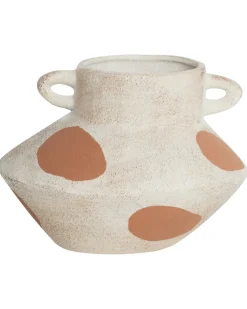 Vaso da fiori ALOSIDAE Gres porcellanato 19 cm Beige chiaro