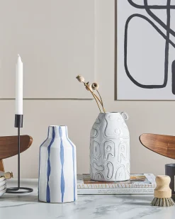 Vaso da fiori ASSUS Gres porcellanato 22 cm Bianco