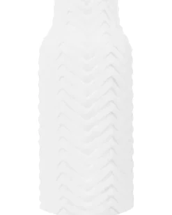 Vaso decorativo XANTHOS Gres porcellanato 32 cm Bianco
