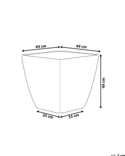 Vaso per piante ASTRAS 50 cm Argento