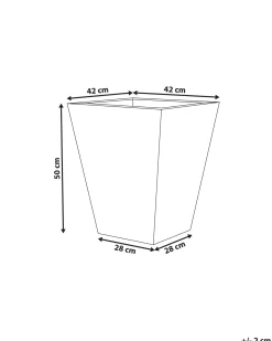 Vaso per piante BAIHE 42 cm Grigio