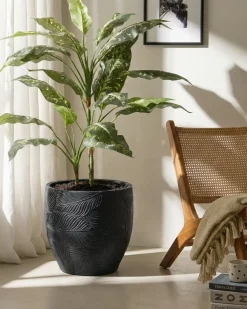 Vaso per piante BAIYUN 42 cm Nero