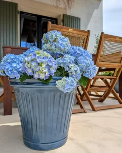 Vaso per piante MAIZE 43 cm Blu
