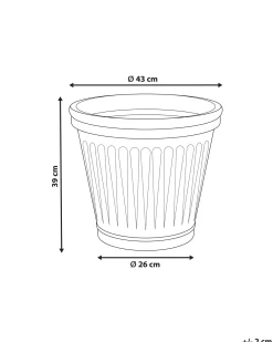 Vaso per piante MAIZE 43 cm Blu
