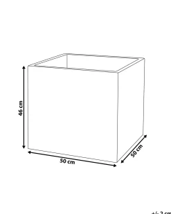 Vaso per piante PAROS 50 cm Nero