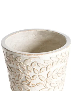 Vaso per piante rialzato ALIARTOS 26 cm Bianco sporco