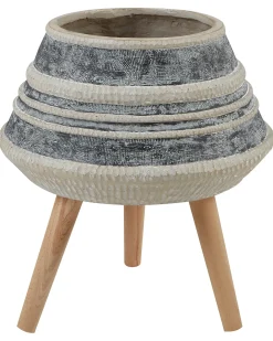 Vaso per piante rialzato ATHAEA 37 cm Beige