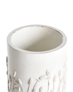 Vaso per piante rialzato JANINA 24 cm Bianco sporco