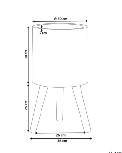 Vaso per piante rialzato KARISTOS 36 cm Bianco sporco