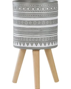 Vaso per piante rialzato NAUSA 30 cm Grigio chiaro