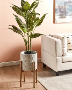 Vaso per piante rialzato PINSAPO Metallo 30 cm Grigio