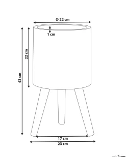 Vaso per piante rialzato PREWEZA 23 cm Bianco sporco