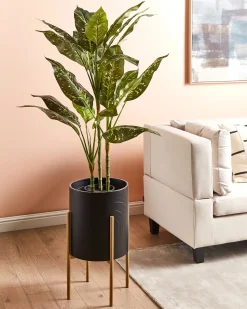 Vaso per piante rialzato SEROTINA Metallo 32 cm Nero