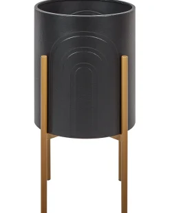 Vaso per piante rialzato SEROTINA Metallo 32 cm Nero