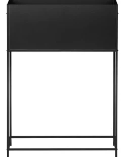 Vaso per piante rialzato TAPIEN Metallo 70 cm Nero