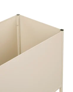 Vaso per piante rialzato TAPIEN Metallo 70 cm Beige