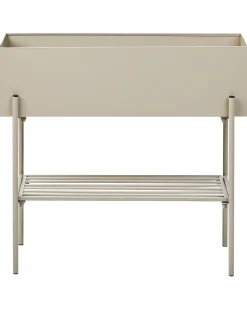 Vaso per piante rialzato VINCA Metallo 70 cm Beige