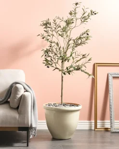 Vaso per piante TESALIA 49 cm Beige chiaro
