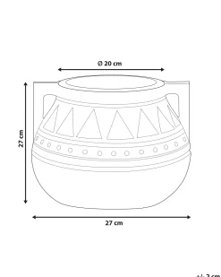 Vaso per piante VARIEGATUM 27 cm Marrone