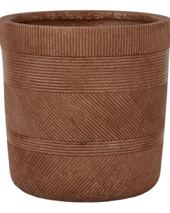 Vaso per piante VOULA 36 cm Marrone dorato